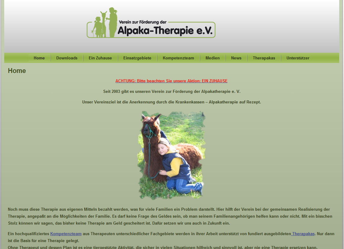 Alpakatherapie